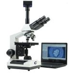 Microscópio Trionocular LED com sistema de vídeo HDMI