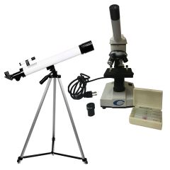telescópio e microscópio
